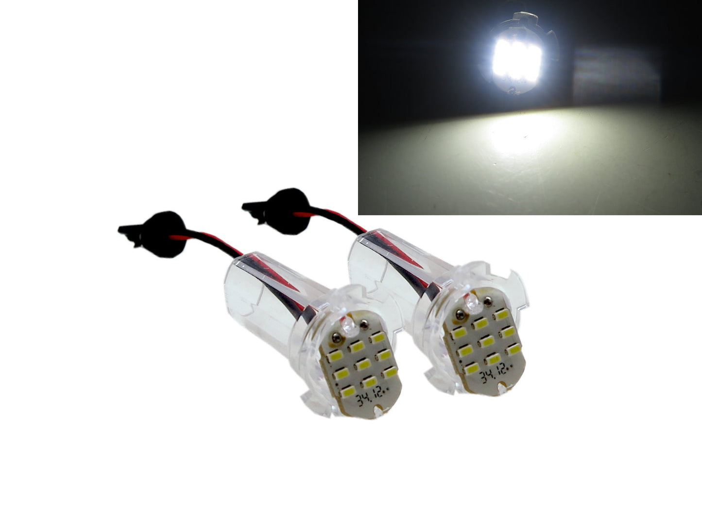 CrazyTheGod Alphard 2002-2015 VAN 5D LED License Lamp Clear for TOYOTA