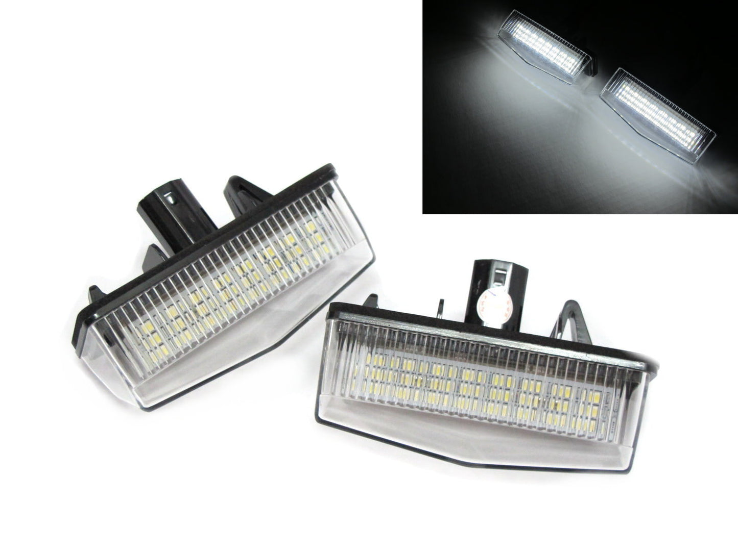 CrazyTheGod CT200h ZWA10 ไฟส่องป้ายทะเบียน LED 5D สำหรับรถแฮทช์แบ็ก LEXUS ปี 2011-ปัจจุบัน