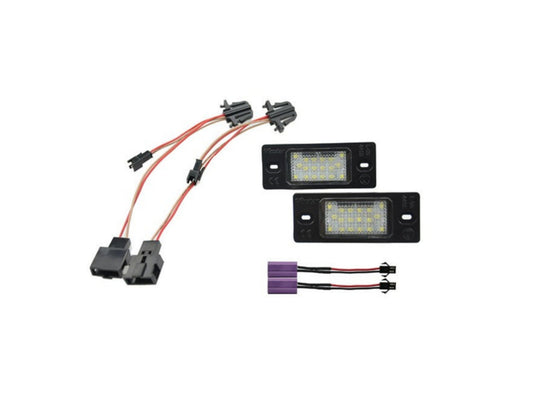 CrazyTheGod TT 8J Second generation 2007-2010 Coupe/Roadster 2D LED W/ Canbus License Lamp White for AUDI