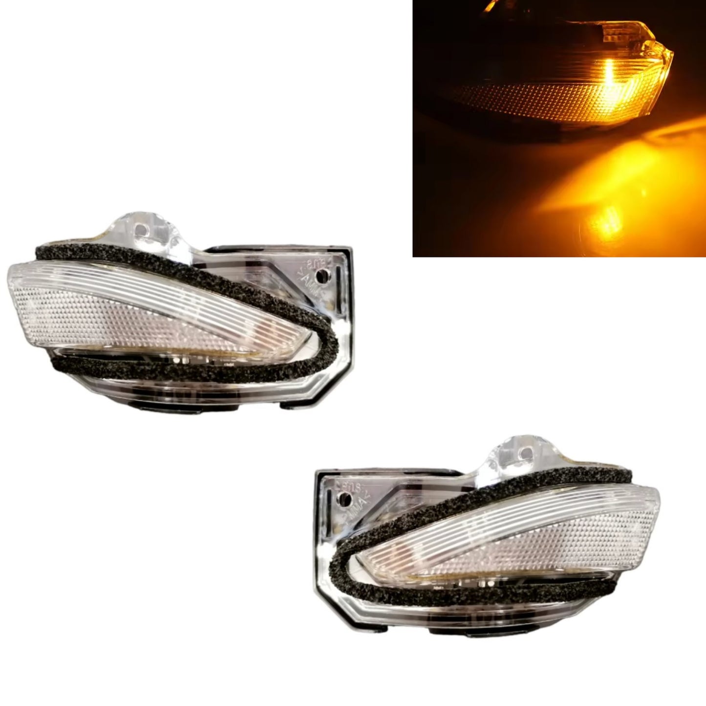 CrazyTheGod Yaris XP210 2020-Present LED Mirror Light Golden for TOYOTA