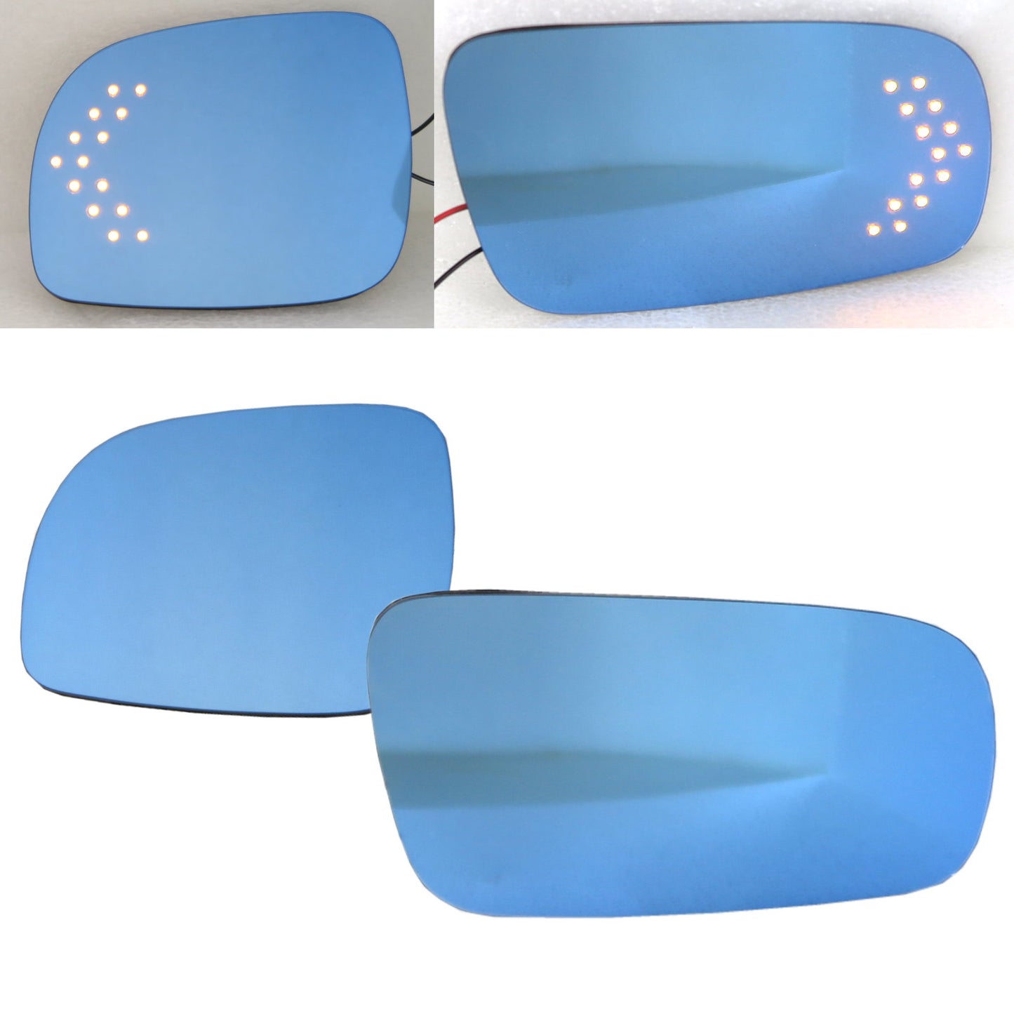 CrazyTheGod A4 A4/S4 B5 8D First generation 1994-1997 Sedan/Wagon 4D/5D LED Signal Light Anti-Glare MIrror Glass Blue for AUDI