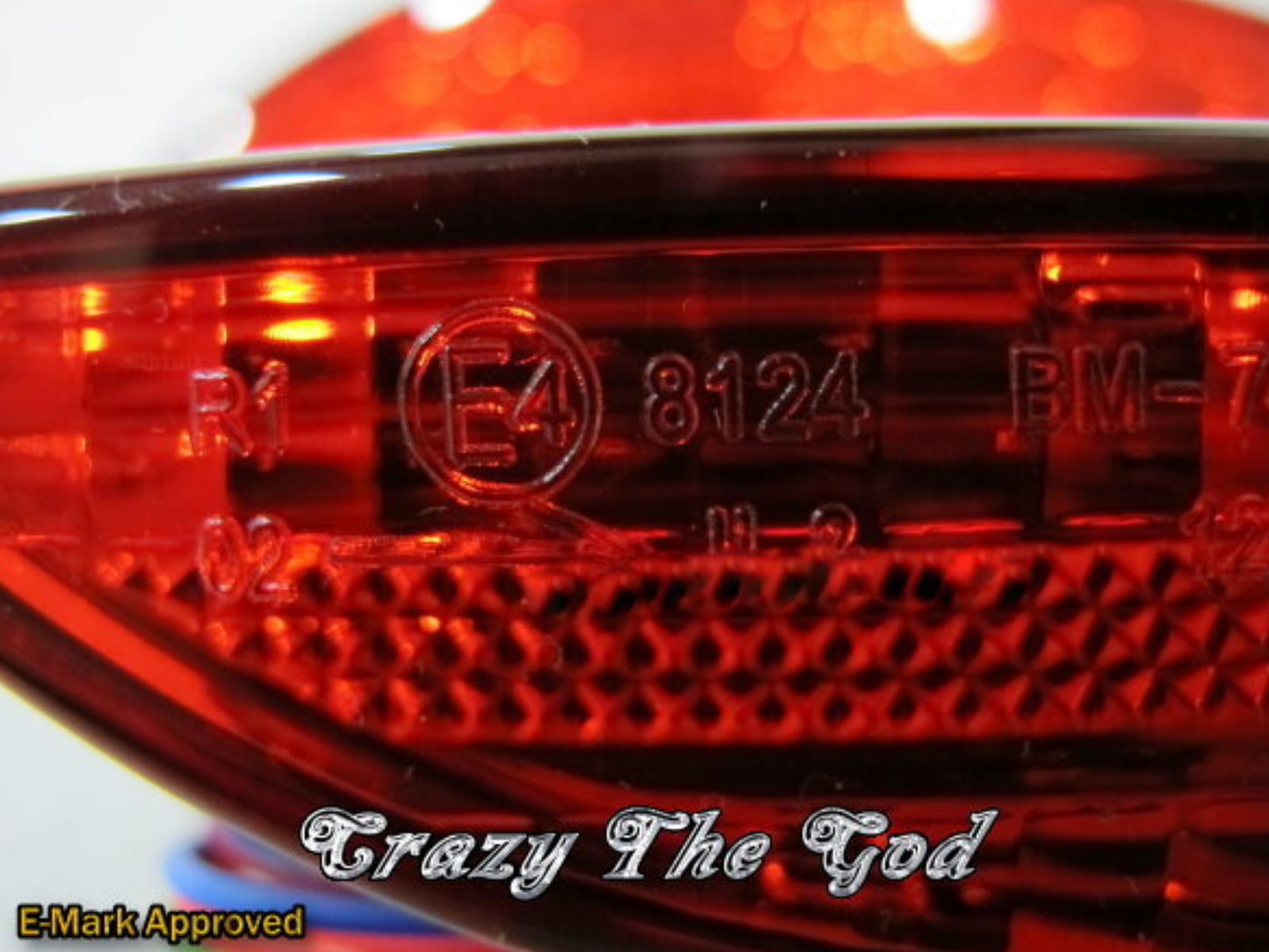 CrazyTheGod 5-Series E60 Fifth generation 2004-2007 Sedan 4D LED Rear Bumper Brake Light Lamp Red for BMW