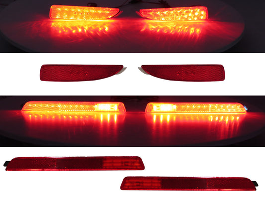 CrazyTheGod Mazda3/Axela BK First generation 2003-2009 Sedan 4D LED Rear Bumper Brake Light Lamp Red for MAZDA