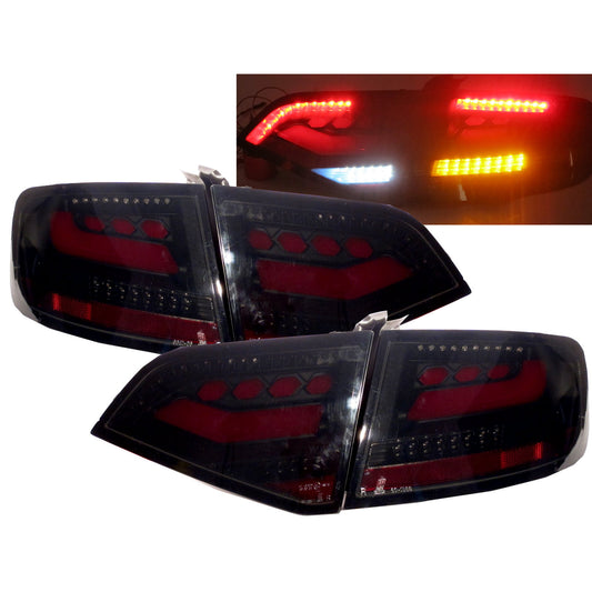 CrazyTheGod A4/S4/RS4 B8 8K SEDAN 2008-2011 PRE-FACELIFT LED BAR Tail Rear Light Lamp V1 BLACK for AUDI