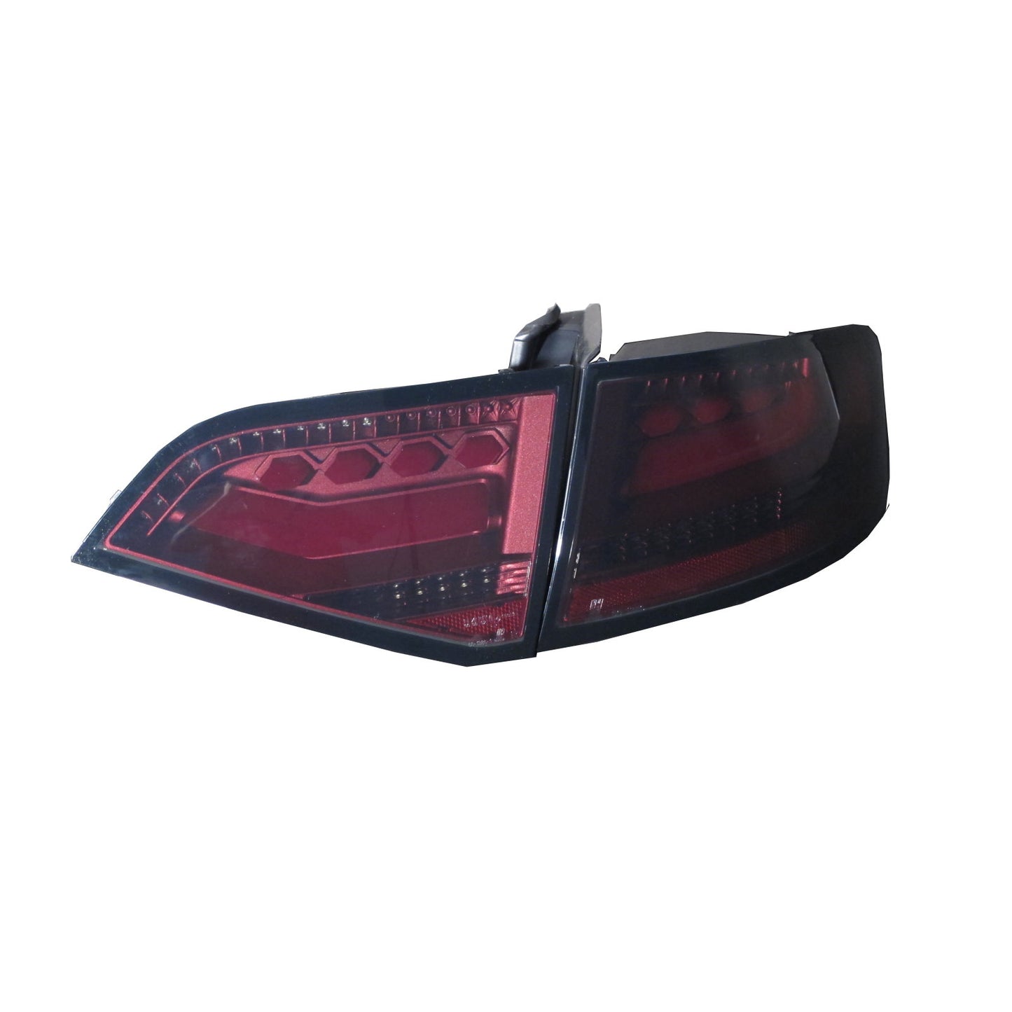 CrazyTheGod A4/S4/RS4 B8 8K SEDAN 2008-2011 PRE-FACELIFT LED BAR Tail Rear Light Lamp V1 RED/SMOKE for AUDI