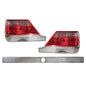 CrazyTheGod S-CLASS W140 Third generation 1997-1999 Sedan 4D Clear Tail Rear Light Red/White for Mercedes-Benz