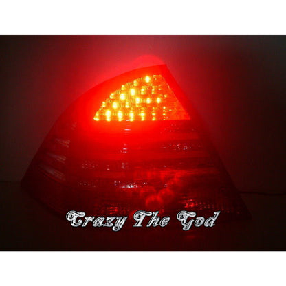 CrazyTheGod S-CLASS W220 Fourth generation 2000-2006 Sedan 4D LED Tail Rear Light Red/White for Mercedes-Benz