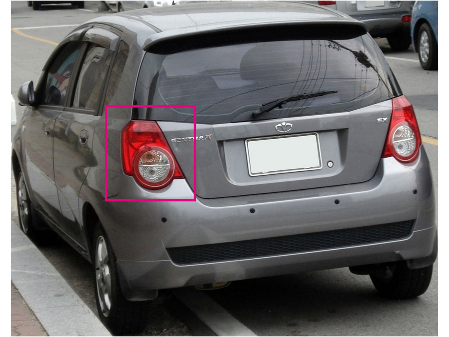 CrazyTheGod Gentra X 2009-2011 FACELIFT Hatchback 3D/5D ไฟท้ายแบบใสสีแดงสำหรับ DAEWOO