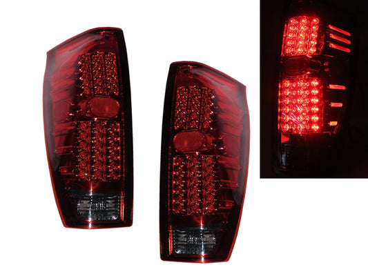 CrazyTheGod Avalanche First generation 2002-2006 Pickup Truck/Ute/Bakkie 4D LED Tail Rear Light Red/Smoke for CHEVROLET CHEVY