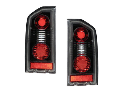 CrazyTheGod Tracker First generation 1988-1998 Convertible/SUV 2D/4D Clear Tail Rear Light Black for CHEVROLET CHEVY