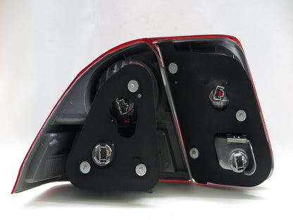 CrazyTheGod Civic ES Seventh generation 2001-2003 Sedan 4D Clear Tail Rear Light Red/Clear V2 for HONDA