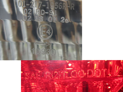 CrazyTheGod Civic ES Seventh generation 2001-2003 Sedan 4D Clear Tail Rear Light Red/Clear V2 for HONDA