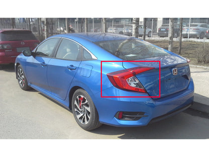 CrazyTheGod CIVIC Tenth generation 2016-present Sedan 4D LED Tail Rear Light Red/Smoke for HONDA