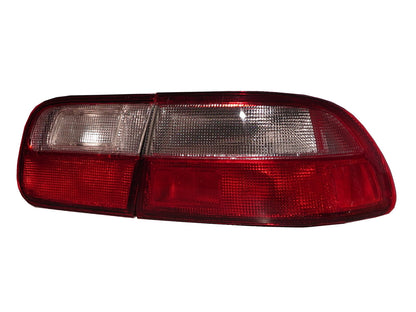 CrazyTheGod Civic EG/EH/EJ Fifth generation 1992-1995 Sedan 4D/2D Smoked Tail Rear Light Red/White for HONDA