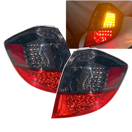 CrazyTheGod FIT/JAZZ Second generation 2008-2013 Hatchback 5D LED Tail Rear Light Red/Smoke for HONDA