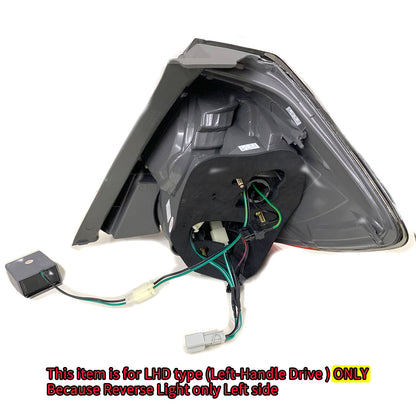CrazyTheGod FIT/JAZZ Second generation 2008-2013 Hatchback 5D LED Tail Rear Light Red/Smoke for HONDA