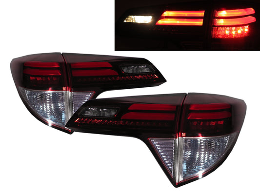 CrazyTheGod HR-V Second generation 2016-2017 SUV 5D LED Tail Rear Light Red/White for HONDA