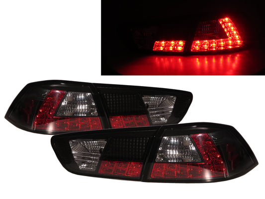 CrazyTheGod LANCER EVOLUTION EVO EVOLUTION EVO X 10 Tenth generation 2008-2016 Sedan 4D LED Tail Rear Light Black V3 for Mitsubishi