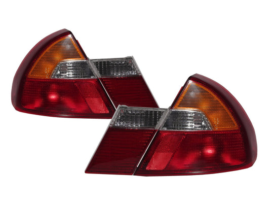 CrazyTheGod LANCER EVOLUTION EVO EVOLUTION EVO 6 1998-2001 Sedan 4D Clear Tail Rear Light Red for Mitsubishi