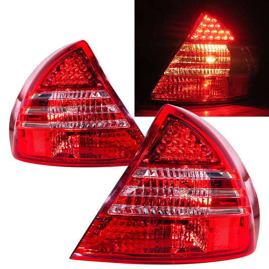 ไฟท้าย LED 4D ของรถยนต์รุ่น CrazyTheGod Lancer รุ่นที่ 5 ปี 1998-2000 รุ่น Facelift Sedan สีแดง สำหรับ Mitsubishi