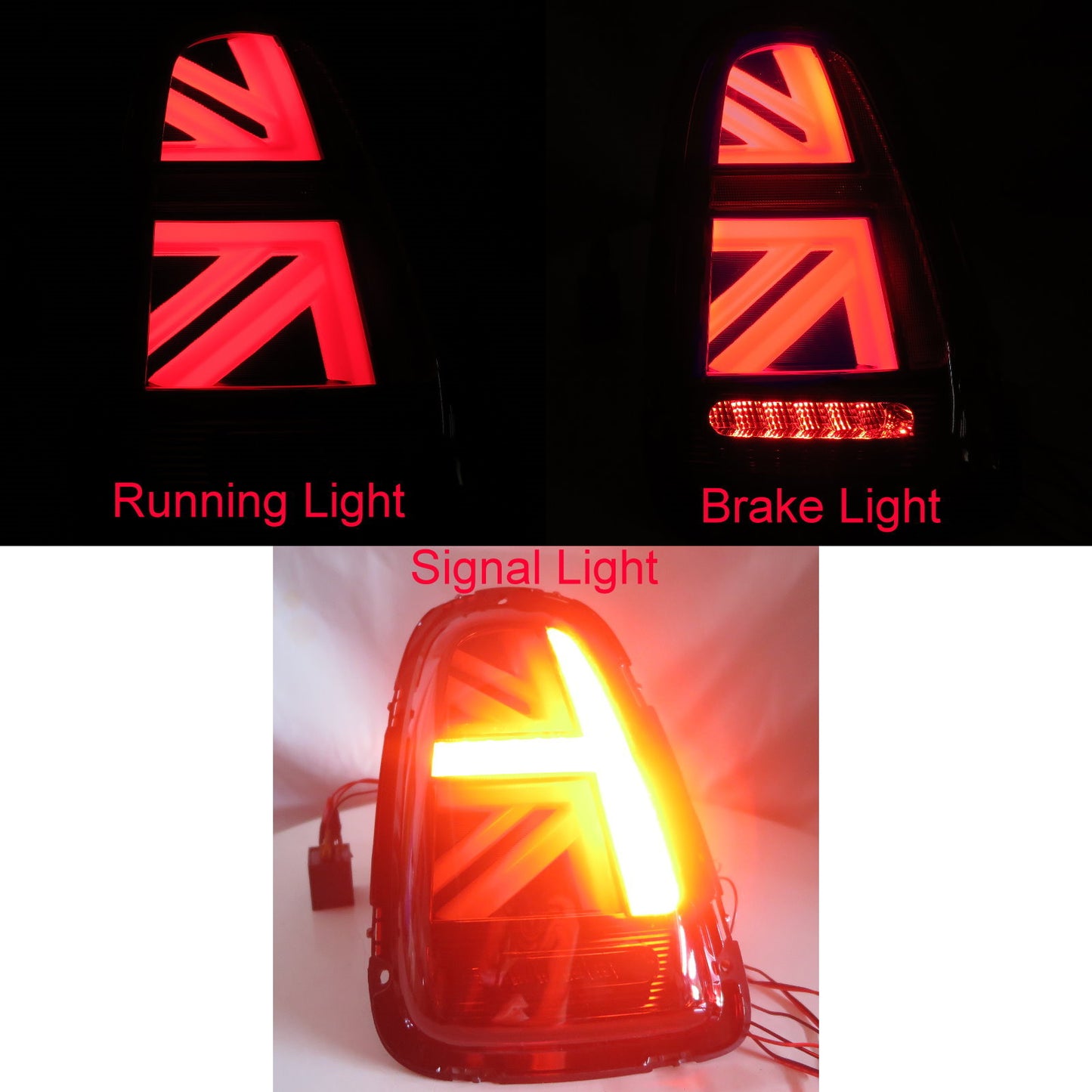 CrazyTheGod MINI R56 Second generation 2011-2013 Facelift Hatchback 3D LED Tail Rear Light Smoke for MINI