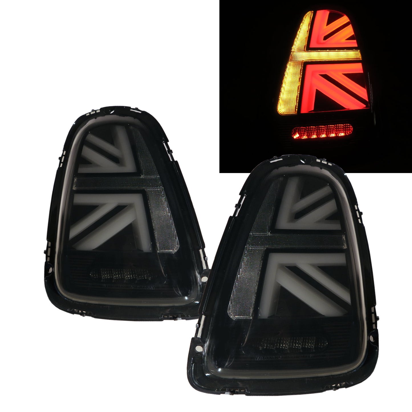 CrazyTheGod MINI R59 2012-2015 Roadster 2D LED Tail Rear Light Smoke for MINI