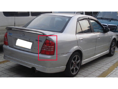 CrazyTheGod Familia BJ Eighth generation 1998-2004 Sedan 4D Clear Tail Rear Light Red/White V4 for MAZDA