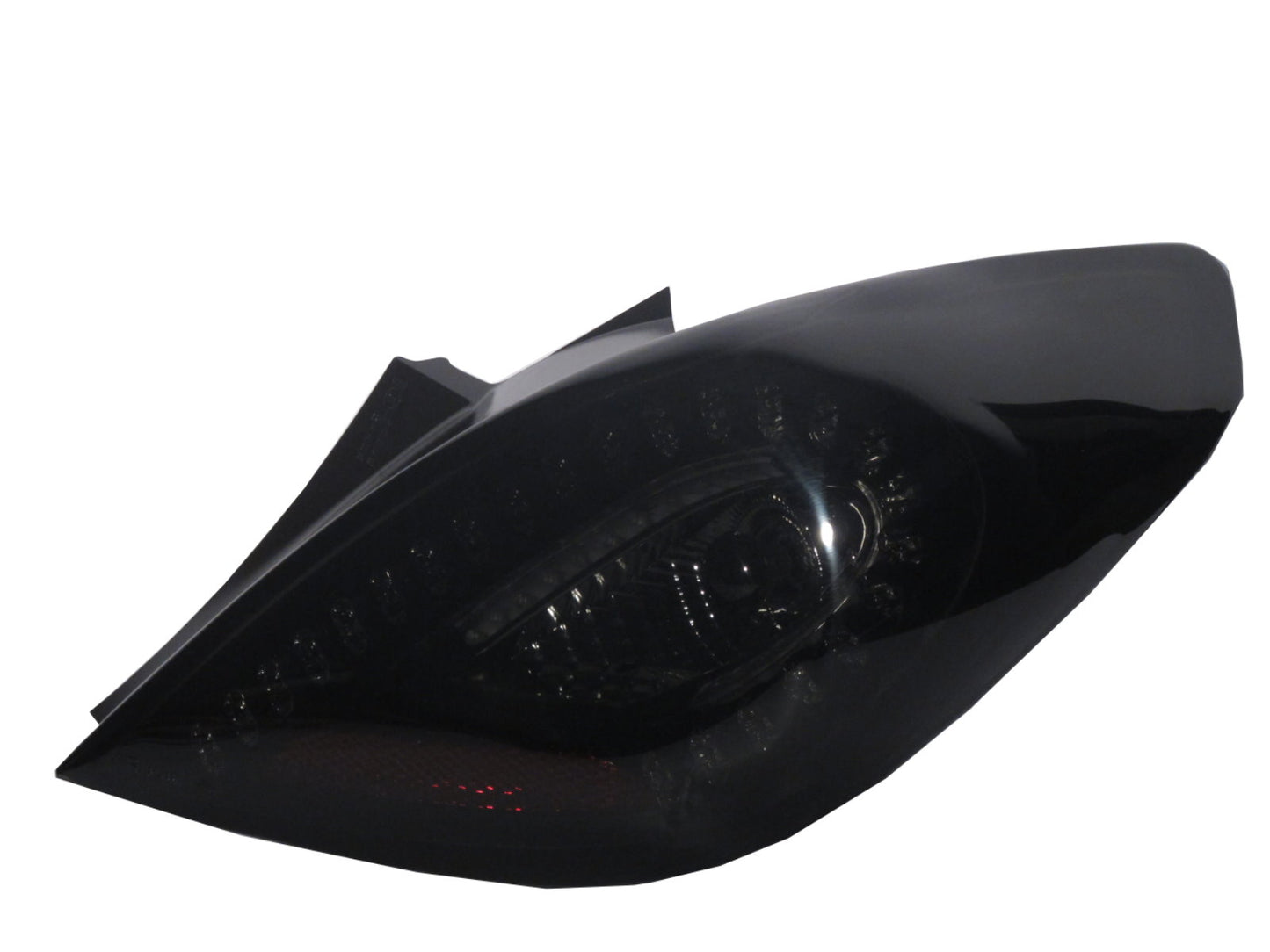 CrazyTheGod CORSA D 2006-2014 Hatchback 3D LED Tail Rear Light Black for OPEL LHD
