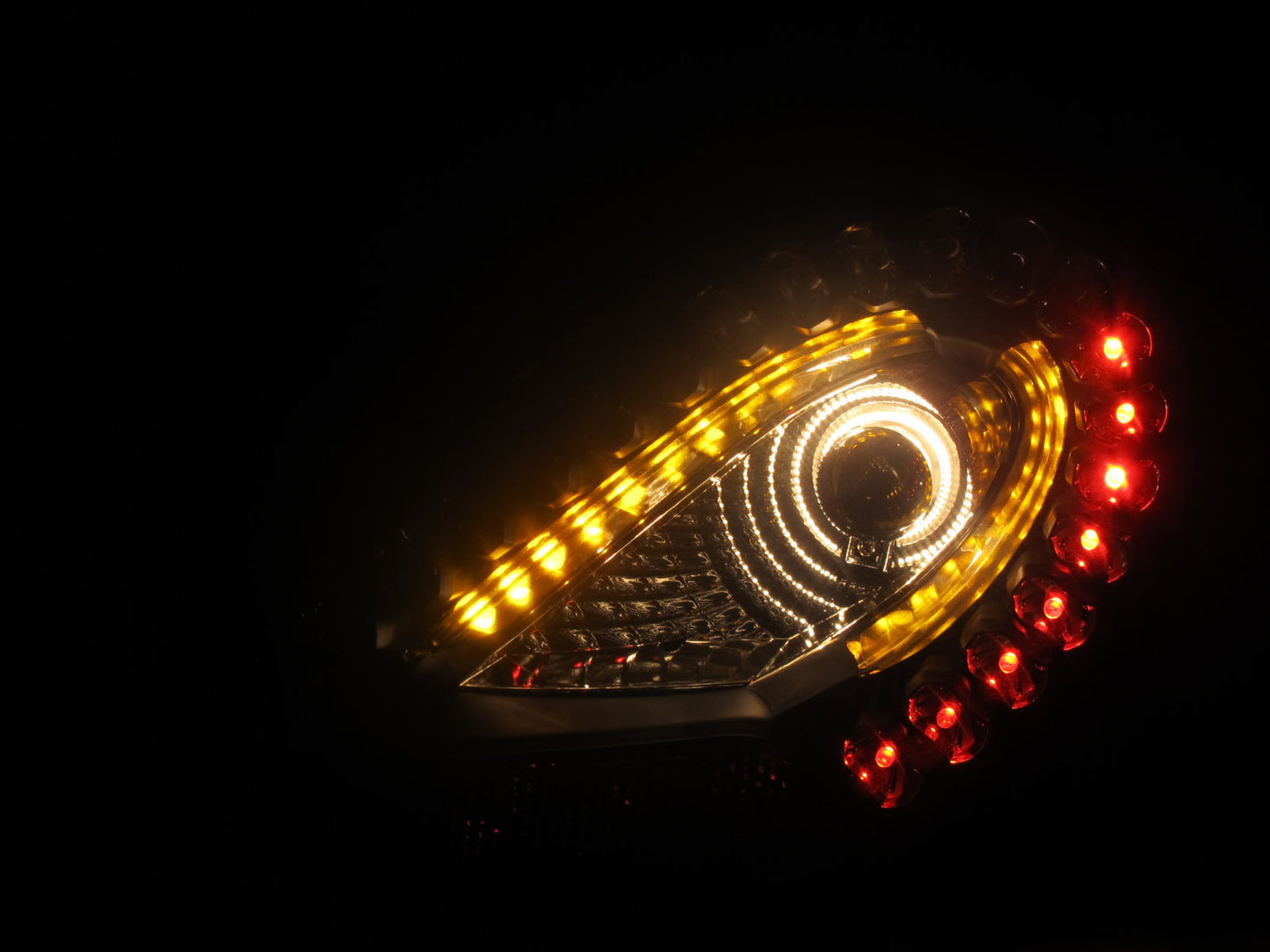 CrazyTheGod CORSA D 2006-2014 Hatchback 3D LED Tail Rear Light Black for OPEL LHD