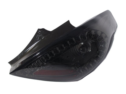 CrazyTheGod CORSA D 2006-2014 Hatchback 3D LED Tail Rear Light Smoke for VAUXHALL LHD