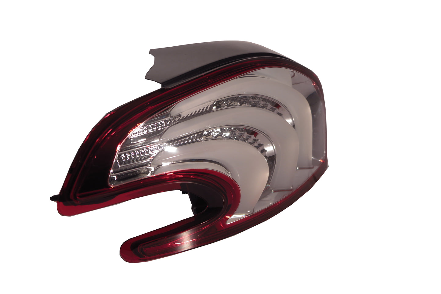 CrazyTheGod 208 2013-present Hatchback 3D/5D LED Tail Rear Light Red/Clear for PEUGEOT