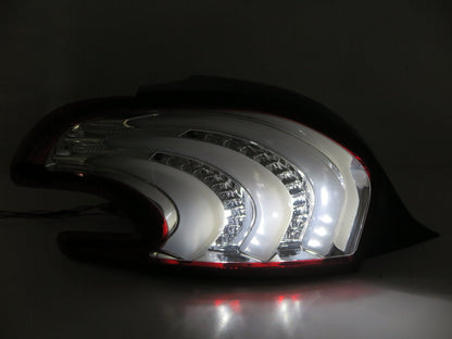 CrazyTheGod 208 2013-present Hatchback 3D/5D LED Tail Rear Light Red/Clear for PEUGEOT