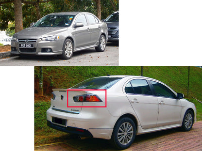 ไฟท้าย LED A6Look Sedan 4D ปี 2010-2015 สีแดง/ใส สำหรับ PROTON รุ่น INSPIRA A6Look Sedan 4D ปี 2010-2015