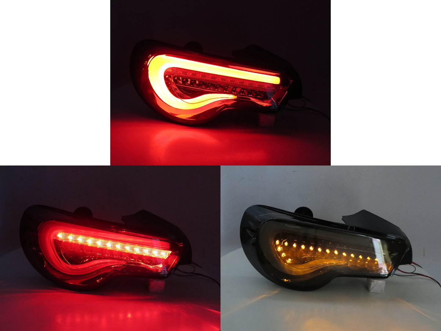 CrazyTheGod BRZ ZN6 2012-ปัจจุบัน Coupe 2D LED ไฟท้ายไฟเลี้ยวแบบไดนามิกสีควัน EU สำหรับ SUBARU