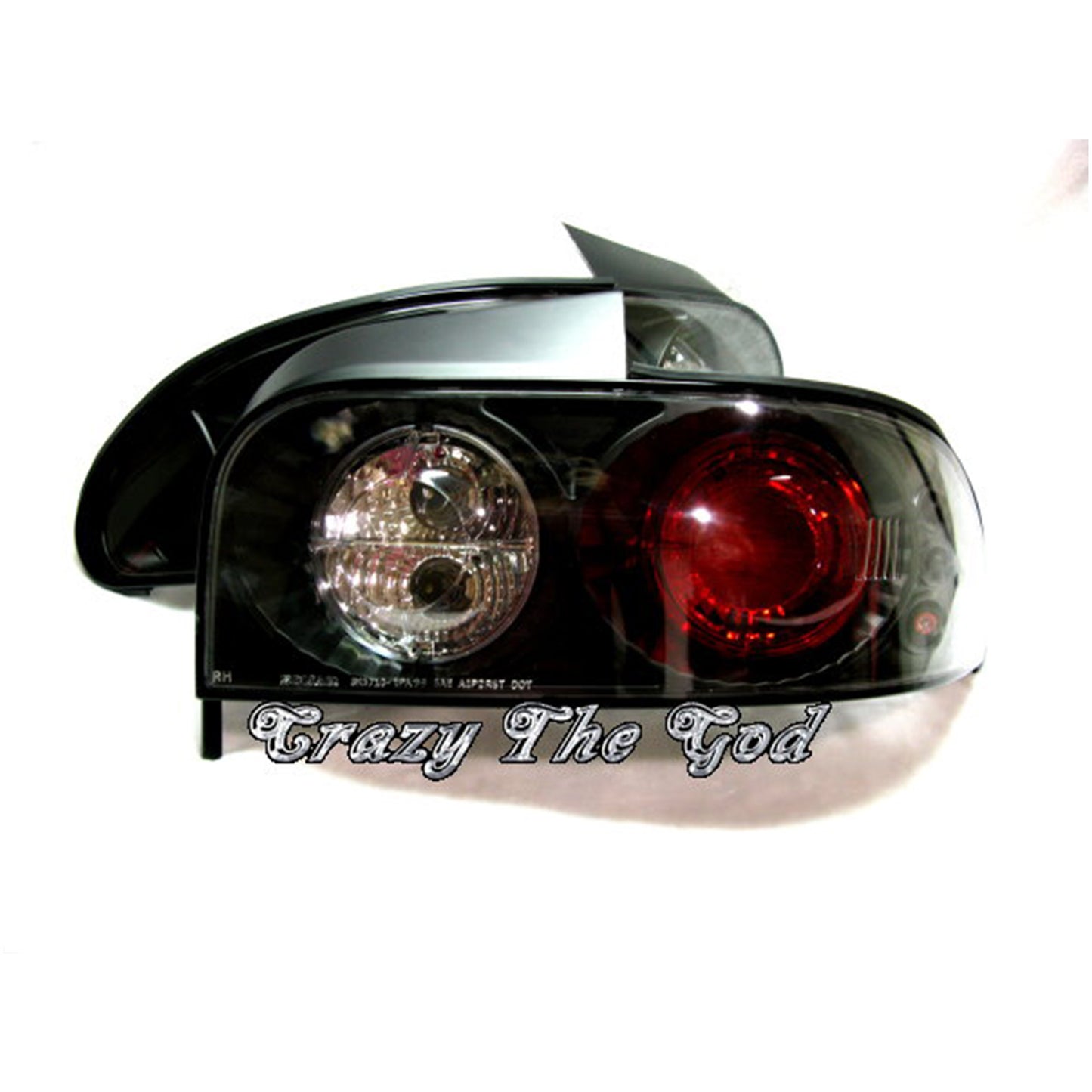 CrazyTheGod IMPREZA GC GF GM รุ่นแรก รถเก๋ง 4 ประตู 1993-2000 ไฟท้ายสีดำสำหรับ SUBARU