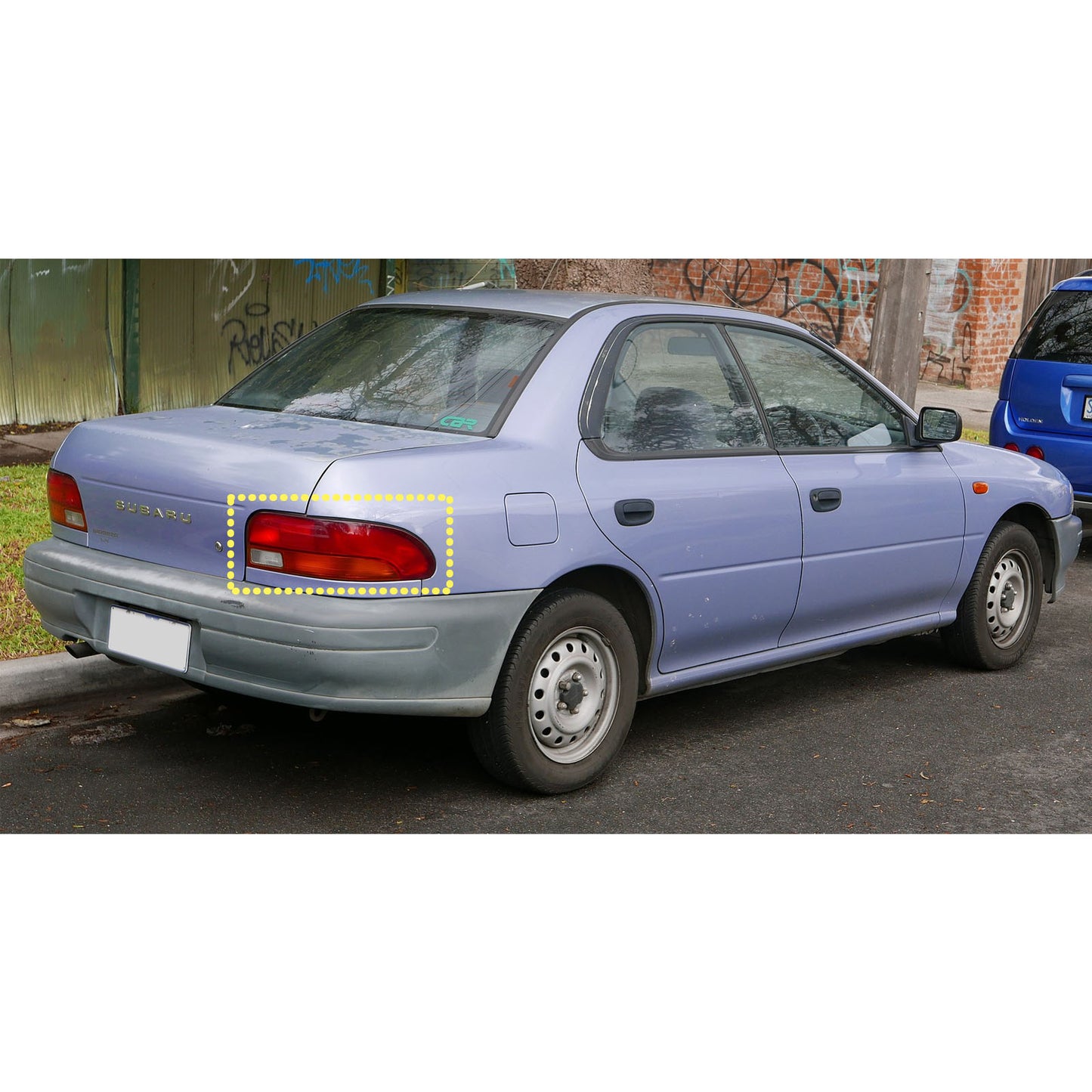 CrazyTheGod IMPREZA GC GF GM รุ่นแรก รถเก๋ง 4 ประตู 1993-2000 ไฟท้ายสีดำสำหรับ SUBARU