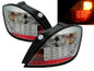 CrazyTheGod Astra H 2004-2009 Hatchback 5D LED Tail Rear Light Chrome for SATURN