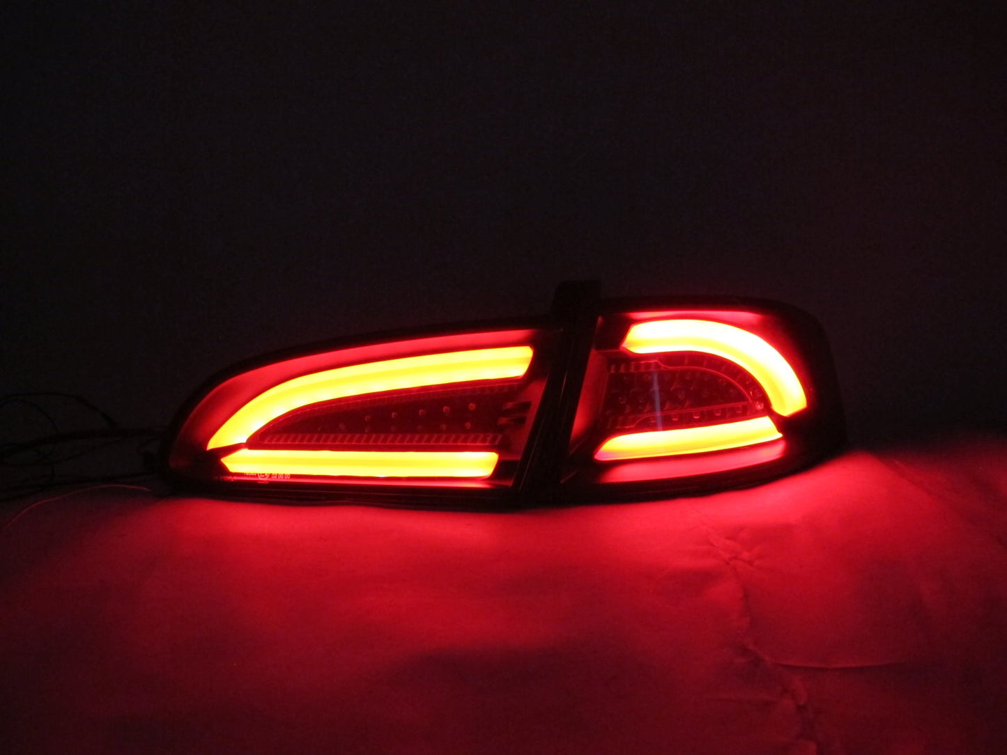 CrazyTheGod IBIZA 6L Third generation 2002-2008 Hatchback 3D/5D LED Tail Rear Light Red/Smoke for SEAT LHD