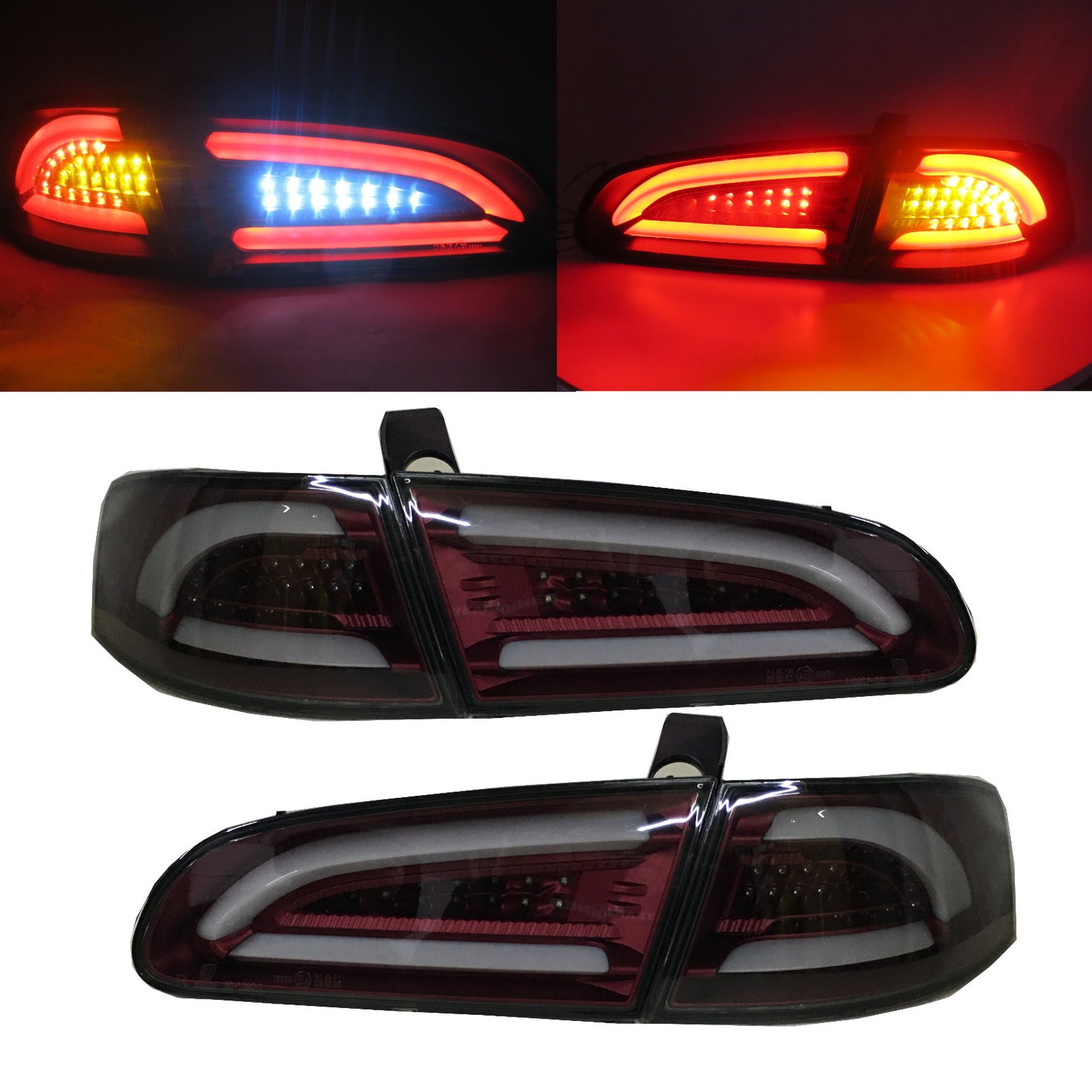 CrazyTheGod IBIZA 6L Third generation 2002-2008 Hatchback 3D/5D LED Tail Rear Light Red/Smoke for SEAT RHD