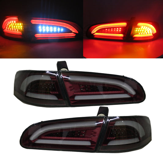 CrazyTheGod IBIZA 6L Third generation 2002-2008 Hatchback 3D/5D LED Tail Rear Light Red/Smoke for SEAT RHD