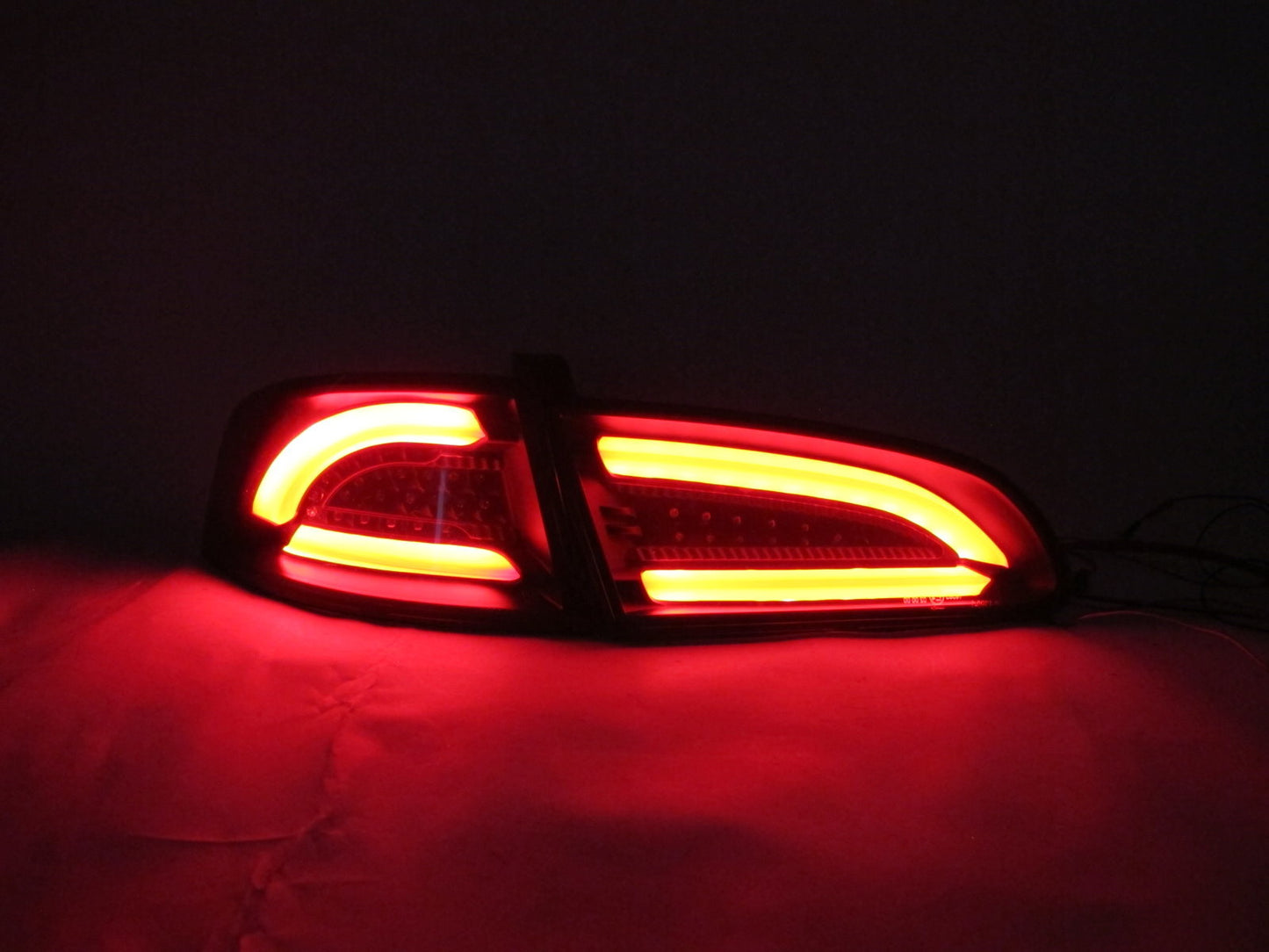 CrazyTheGod IBIZA 6L Third generation 2002-2008 Hatchback 3D/5D LED Tail Rear Light Red/Smoke for SEAT RHD