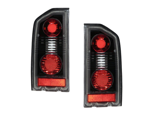 CrazyTheGod Sidekick ET/TA First generation 1988-1998 Convertible/SUV 2D/3D/5D Clear Tail Rear Light Black for SUZUKI