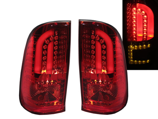 CrazyTheGod HILUX MK7 N70 2005-2014 LED BAR Tail Rear Light Lamp V1 RED for TOYOTA TRUCK