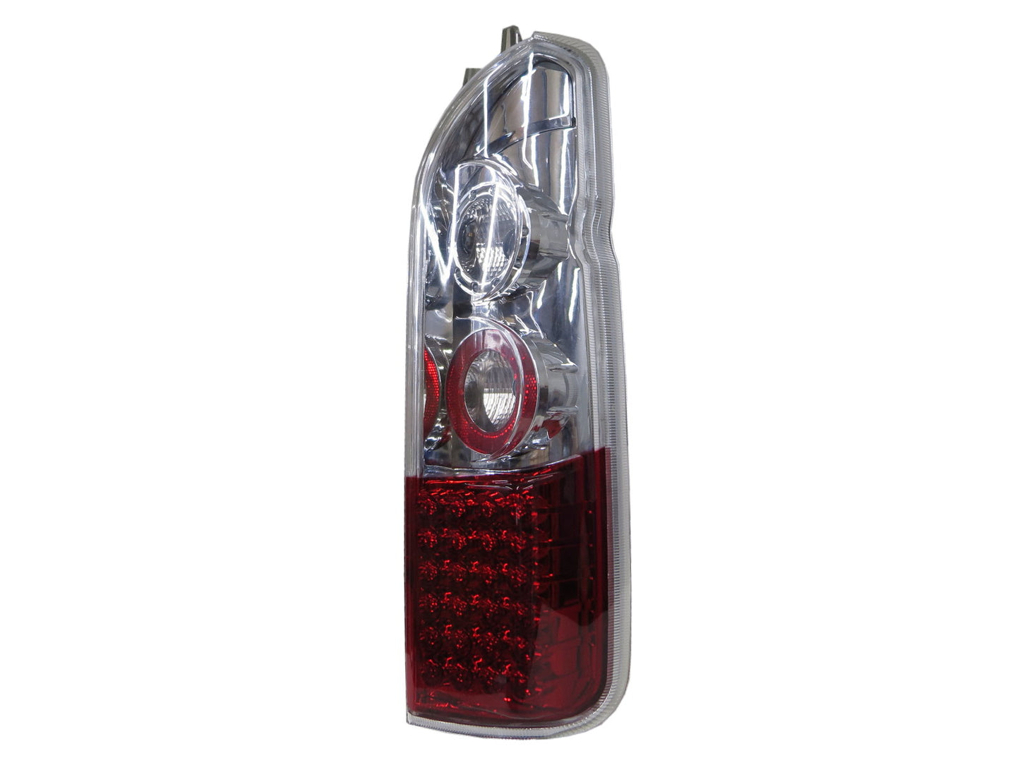 CrazyTheGod HIACE H200 First generation 2005-2011 VAN 3D/4D LED Tail Rear Light Red/White for TOYOTA