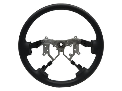 CrazyTheGod LAND CRUISER 200 2008-2014 STEERING WHEEL OE ALL BLACK Leather for TOYOTA