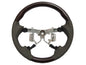 CrazyTheGod AURION XV40 2006-2011 STEERING WHEEL OE BROWN WOOD BEIGE Leather for TOYOTA