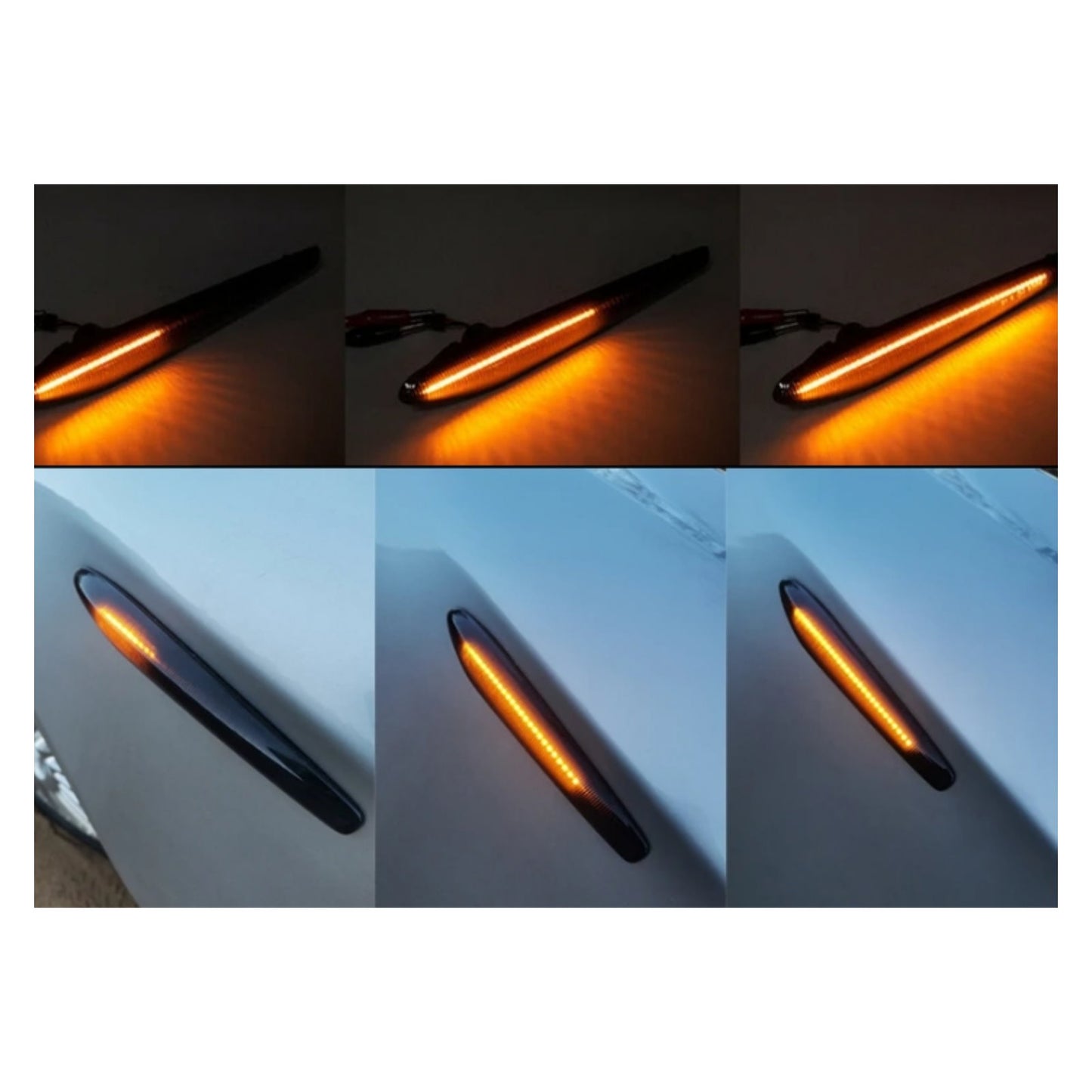 CrazyTheGod Boera 2005-2011 LED Dynamic Turn signal Side Marker Light Lamp Smoke for ALFA ROMEO
