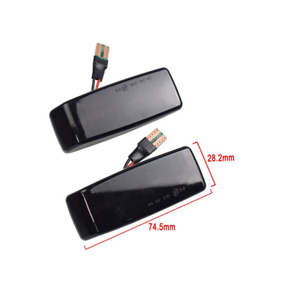 CrazyTheGod C-CLASS W201 190D 190E 1982-1993 LED Dynamic Turn signal Side Marker Light Lamp Smoke for Mercedes-Benz