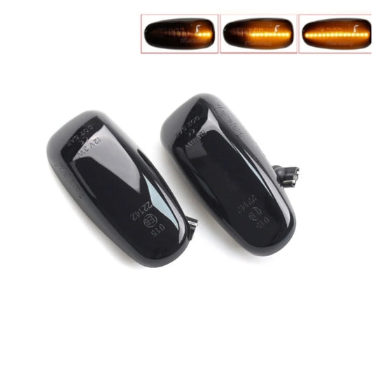 CrazyTheGod SLK-CLASS R171 1996-2002 LED Dynamic Turn signal Side Marker Light Lamp Smoke for Mercedes-Benz