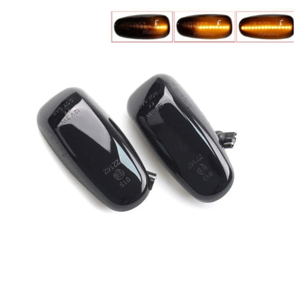 CrazyTheGod SLK-CLASS R170 1996-2004 LED Dynamic Turn signal Side Marker Light Lamp Smoke for Mercedes-Benz